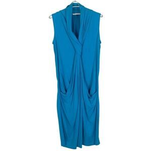Diane Von Furstenberg Baker Dress In Blue SIZE 8